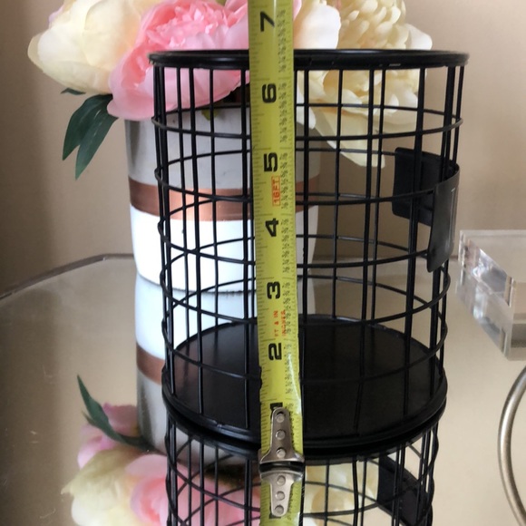 Rae Dunn Black Wire Basket TOOLS Magenta Office/ Kitchen - Picture 4 of 5